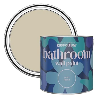 Image of Rust Oleum Neutral Water Resistant Bathroom Wall &amp; Ceiling Paint Silver Sage 2.5L