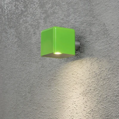 Image of Amalfi Outdoor 12Vsystem LED Wall Spot Green 3W, IP54