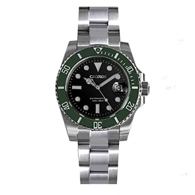 Image of Cronos Upgraded V 2 Sub Diver Luxury Men&#039;s Watches Stainless Steel Bracelet Ceramic Rotating Bezel 200 Meters Water Diving Resistant Wristwatch