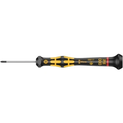 Image of Wera 1550 PH Kraftform Micro ESD Screwdriver for electricians, 000 x 40 mm, 05030117001, Black/Yellow