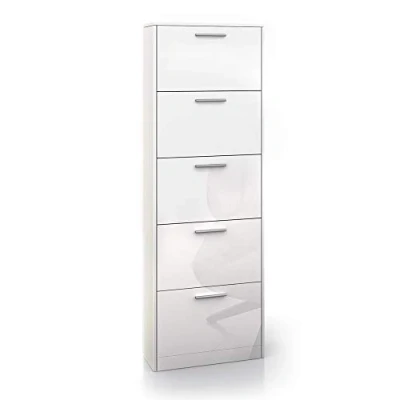 Image of Vicco Shoe tipper Gizmo, White High Gloss, 59 x 169.5 cm