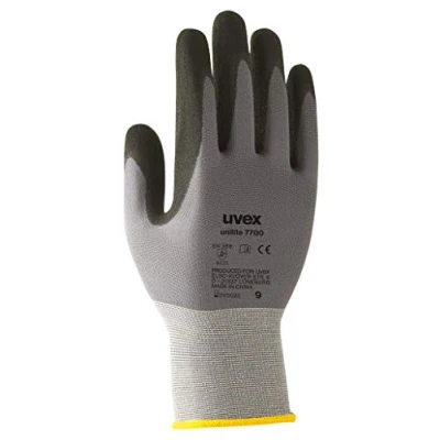 Image of Uvex 60585 11 Unilite 7700 Safety Glove, Size: 11, Grey, Black
