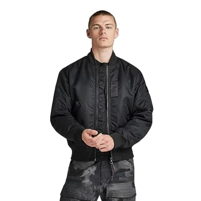 Image of G STAR RAW Men&#039;s A1 Bomber Jkt, black (dk D23624 C143 6484), XL