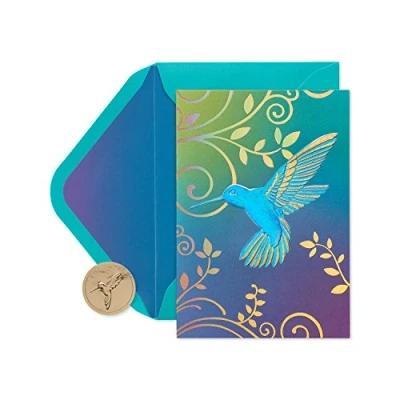 Image of Papyrus Blank Cards with Envelopes, Hummingbird (12 Count)