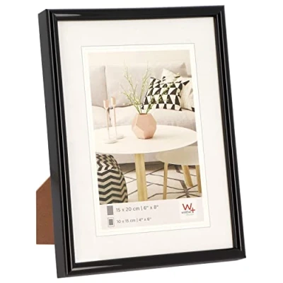 Image of walther Design Picture Frame Black 20 x 30 cm Galeria Plastic KB030H