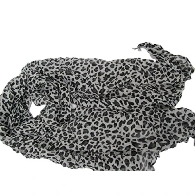 Image of Fat catz copy New Ladies Womens Celebrity Style Animal Leopard Long Scarf Scarves Maxi Sarong Sale (Balck small animal)