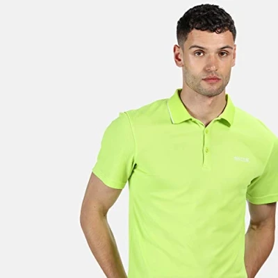 Image of Regatta Mens Maverick V Quick Drying Wicking Polo Shirt