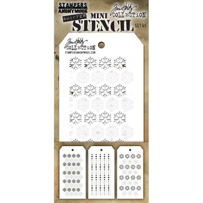 Image of Tim Holtz Stampers Anon Mini Stencil, Set #45, One Size
