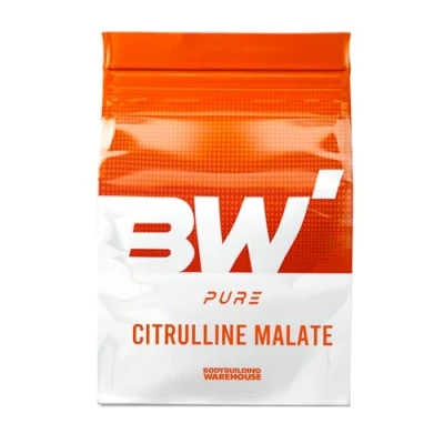 Image of Bodybuilding Warehouse, Pure Citrulline Malate Powder (2:1), Pre Workout Supplement, Nitric Oxide Enhancer (Unflavoured, 100g)