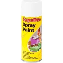 Image of STX_653024 SupaDec Spray Paint 400ml Matt White (953)