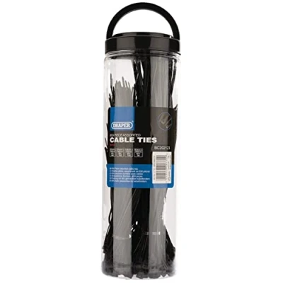 Image of Draper Assorted Nylon Cable Tie Pack (650 Piece)