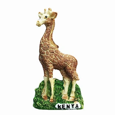 Image of 3D Animal Giraffe Of Kenya Africa Fridge Magnet Travel Souvenir Gift Home Kitchen Decoration Magnetic Sticker Refrigerator Collection