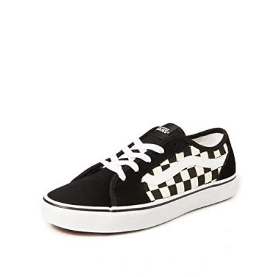 Image of Vans Women&#039;s Wm Filmore Decon Sneaker, Multicolour Checkerboard Black White 5gx, 6.5 UK