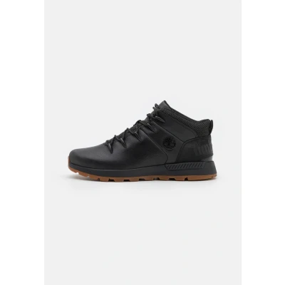 Image of Timberland Sprint Trekker Laceup ankle boots, Men&#039;s, Size: 8, Black Leather and textile