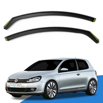 Image of EdgeVisors Wind Deflectors Set Fits: VW GOLF MK6 2008 2012 3 Door Hatchback 2pc
