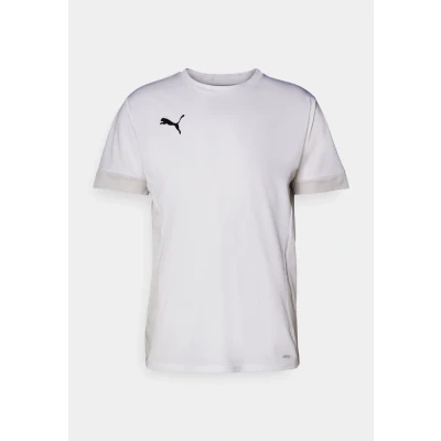 Image of Puma Teamgoal Matchday Sports Tshirt, Men&#039;s, Size: XXL, White/black/feather gray