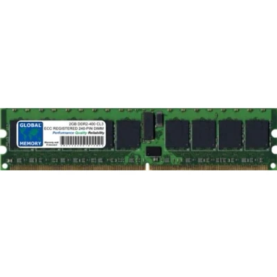 Image of 2GB DDR2 400MHz PC2 3200 240 PIN ECC REGISTERED DIMM (RDIMM) MEMORY RAM COMPATIBLE WITH SERVERS/WORKSTATIONS/MOTHERBOARDS (2 RANK NON CHIPKILL)