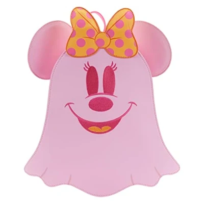 Image of Loungefly Disney Pastel Ghost Minnie Glow in the Dark Mini Backpack