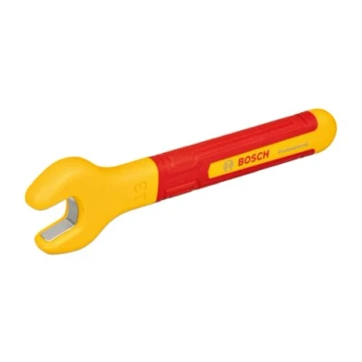 Image of Bosch Professional VDE Spanner 13 mm (jaw Position of 15, Certified up to 1,000 V, Insulated with Thermoplastic Elastomer (TPE))
