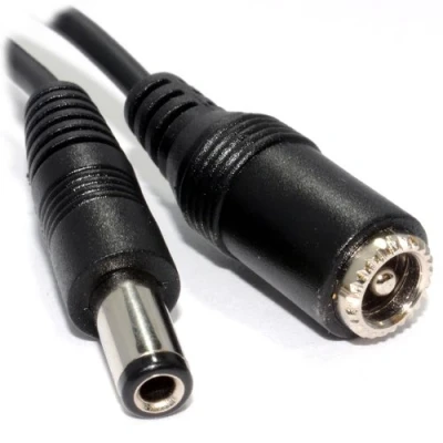 Image of kenable 5.5 x 2.5mm DC Power Plug to Socket CCTV Extension Lead Cable 3m [3 metres]
