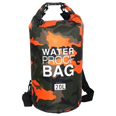 Image of Siepificius Bag Surfing Waterproof Sack Leakproof Outdoor Rafting Boating Floating Orange 20L