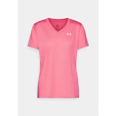Image of Under Armour TECH Twist Basic Tshirt, Women&#039;s, Size: XL, Racer red/black
