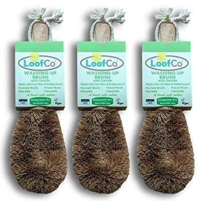 Image of LoofCo Washing Up Brush with Handle SET OF 3