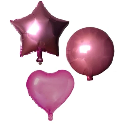 Image of Light Pink Round Foil Balloon, 45cm
