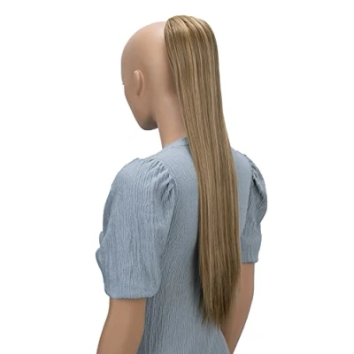 Image of CAISHA26&quot; Hairpiece Ponytail Long Hair Extension Drawstring Straight Brown Blond Mix PH612