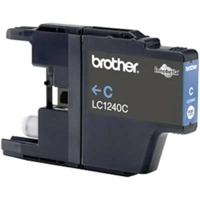 Image of Brother LC 1240C Inkjet Cartridge, Cyan, Single Pack, Standard Yield, Includes 1 x Genuine Supplies