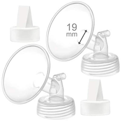 Image of Maymom 19mm Flange and Duckbill Valve Compatible with Spectra S1 S2 Breastpump Not Original Accessories Pump Parts Replace