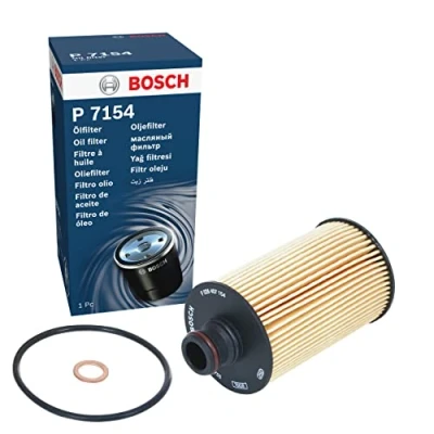 Image of 6711803009, 6711840125, 6721803009, P6711803009 Oil Filter BOSCH F 026 407 154 with gaskets/seals Insert SSANGYONG: Korando III Off Road