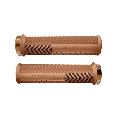 Image of Peaty&#039;s Monarch Grips Gum/Knurl/Thin Race Control, Durable, Ergonomic Finger Bars, Comfort Thumb Pad, All Day Riding, Weather &amp; Terrain, MTB Enduro Downhill Ebike Mountain Bike