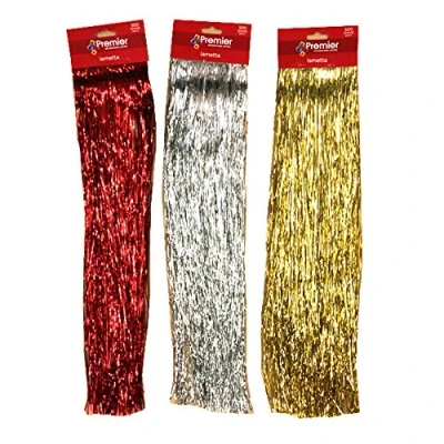 Image of Red Tinsel Lametta 50cm x 500
