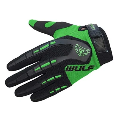 Image of Wulfsport Adult Attack Motocross Gloves MX Motorcycle Motorbike Green L