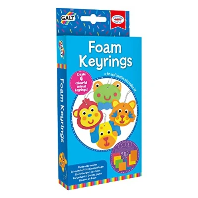 Image of Galt Toys, Foam Keyrings, Mini Makes Craft Kit for Kids, Ages 5 Years Plus