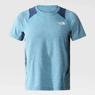 Image of THE NORTH FACE Ao Glacier Shirt Acoustic Blue White Heather Shady XL