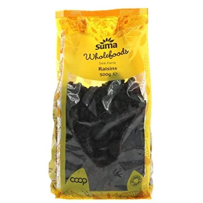 Image of Suma Prepacks Raisins Dark Flame 4 x 500g