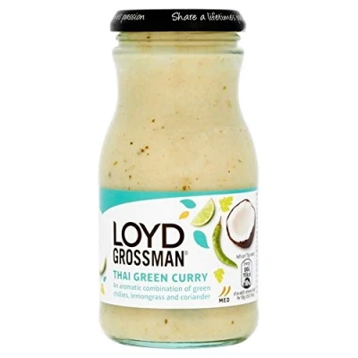 Image of Loyd Grossman Green Thai Curry Sauce (350g) Pack of 2