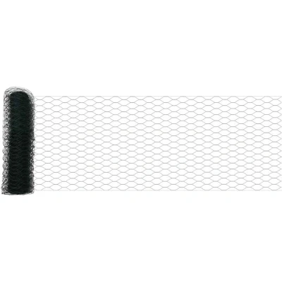 Image of vidaXL Hexagon Fence Green 0.4x10 m Steel