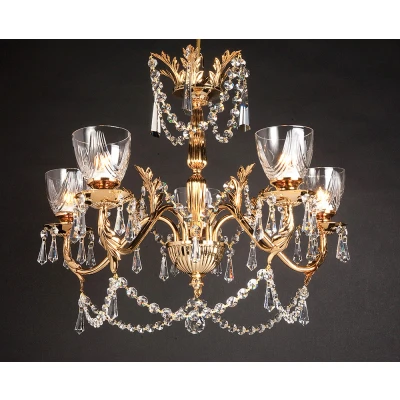 Image of Livorno Halogen Strass 5 Arm Chandelier