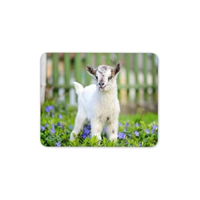 Image of Cute Little Goat Mouse Mat Pad Baby Goats Animal Funny PC Computer #8565