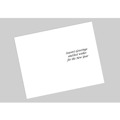 Image of 10 x Printed Christmas Seaons Greetings Inserts for Cards(139x191mm). A5 Cards Folded