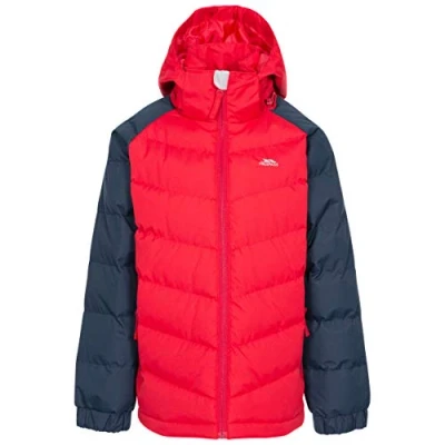 Image of Trespass Boy&#039;s Sidespin Male Padded Jacket, red, 2 3 años