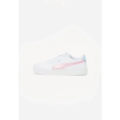 Image of Puma Carina 3.0 Blurry Dreams PS girls&#039;s Children&#039;s Shoes (Trainers) in White