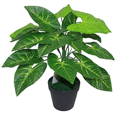 Image of Leaf Design UK Realistic Large Artificial Foliage Plant with Pot