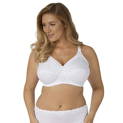 Image of Triumph Women&#039;s Doreen + Cotton 01 N Non Wired Bra, White 003, 46D