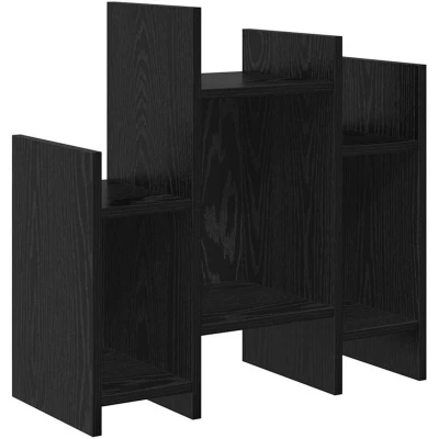 Image of vidaXL Side Cabinet Black oak 60 x 26 cm Engineered wood