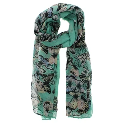Image of Zac&#039;s Alter Ego Long Lightweight Butterfly Cluster Print Scarf