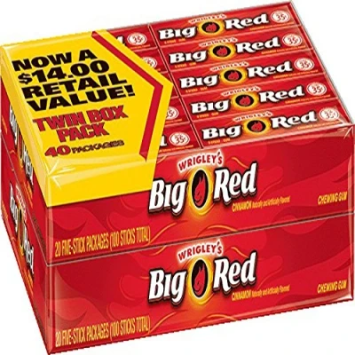 Image of Wrigley&#039;s (Pack of 40) Big Red Gum